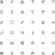 icon vector icon set such as: solid, haricot, gourmet, explosion, butchery, poultry, decor, bud, fly, brewing, six, trendy, spiral, frozen, furniture, beetroot, smoke, linguine, chile, colander