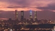 © Juan Lopez/ADDICTIVE STOCK - Amazing view of Cuatro Torres business area with skyscrapers under sundown sky in Madrid
