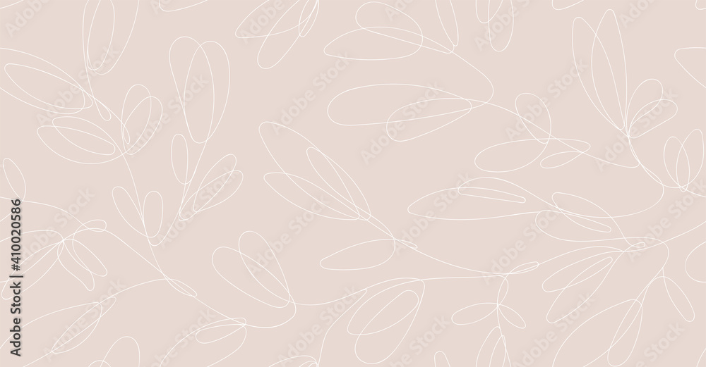 Seamless floral abstract delicate pattern. Vector texture in pastel ...
