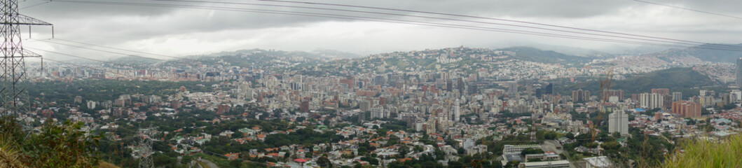 Top view of Caracas from Avila National Park (Venezuela).