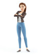 © toonbundles - 3d cartoon woman arms crossed