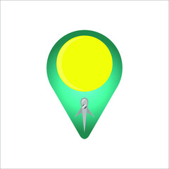 Poster - flat, isolated and trendy style maps logos. Maps logo background for your website design logo, app, UI. Vector icon illustration, EPS10.