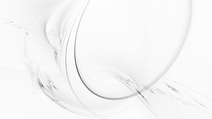 Aufkleber - Abstract digital technology background. Dynamic lines composition. Detailed generative fractal graphics.