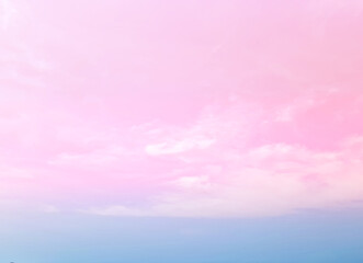 Wall Mural - Pastel pink sky background and clouds