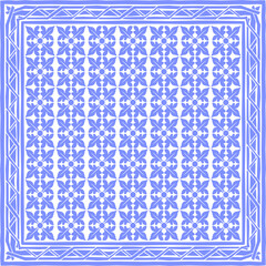 Poster - floral scarf pattern,Vector design ilustration,textile vector illustration.