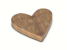 Wood Heart Symbol