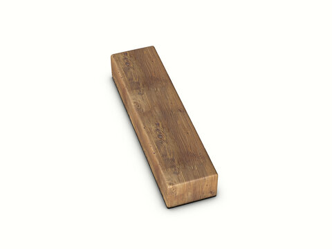 Wood letter I