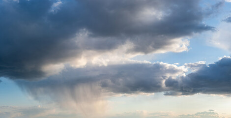 Wall Mural - sky with clouds and rain