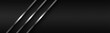 © kurkalukas - Abstact header with silver lines on overlapped layers and polygonal pattern. Template for your banner and presentation. Modern vector design illustration