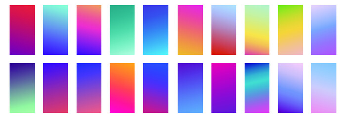 Poster - modern vector template for cover, poster, brochure, mobile app. abstract color gradient background