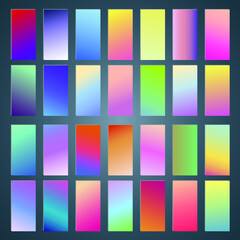 Poster - modern vector template for cover, poster, brochure, mobile app. abstract color gradient background