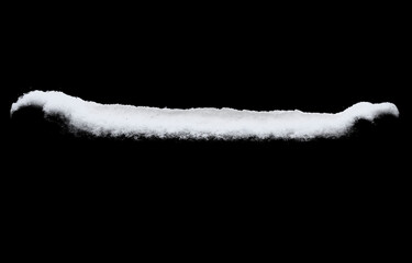 Aufkleber - snow band isolated on black background