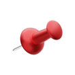 © bs_k1d - Red push pin isolated on white background. Thumbtack. Vector illustration