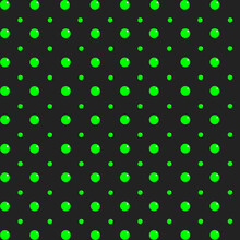 Abstract Dark Background With Bright Green Dots