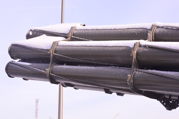 General view of military equipment at the Russian armed exhibition