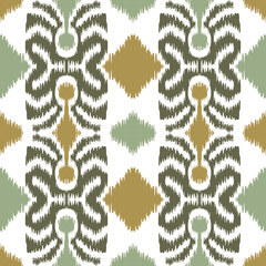 Wall Mural - Ethnic ikat vector chevron pattern background Traditional pattern on the fabric in Indonesia and other Asian countries