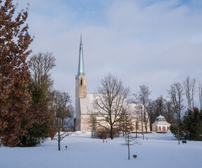 Wall Mural - church in the winter