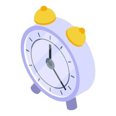 Poster - Table clock icon. Isometric of table clock vector icon for web design isolated on white background