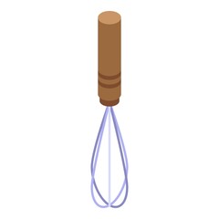 Poster - Handle wood mixer icon. Isometric of handle wood mixer vector icon for web design isolated on white background