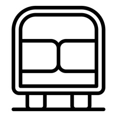 Poster - open car boot door icon. outline open car boot door vector icon for web design isolated on white bac