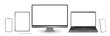 © kasheev - Realistic vector laptop, tablet computer, monitor and mobile phone template
