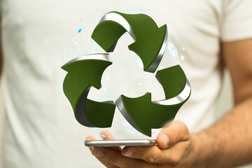 Recycle business digital. eco