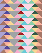 Colorful Triangles Geometric Pattern