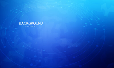 Aufkleber - Abstract background vector illustration. Gradient blue with ellipse lines and texture.