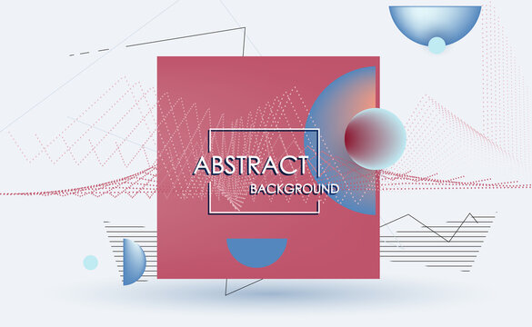 Vector, abstract geometric background