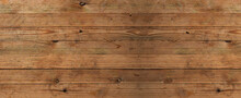 Old Brown Rustic Dark Wooden Texture - Wood Timber Background Panorama Long Banner	