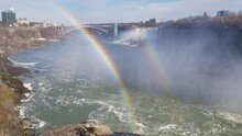 Double Rainbow Over Niagara Falls
