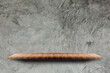 © eakgrungenerd - Mockup product design, Empty brown wooden shelves over on concrete wall background.