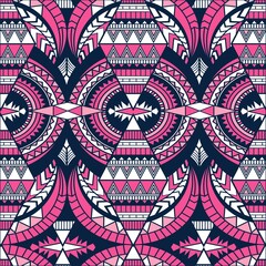 Poster - Illustration pattern ethnic design with colors and background for fashion design or other products