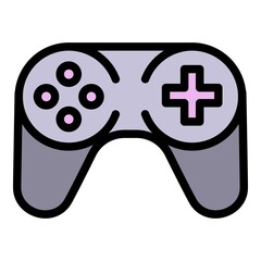 Poster - Console joystick icon. Outline console joystick vector icon for web design isolated on white background