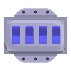 Poster - Chopper breaker switch icon. Cartoon of chopper breaker switch vector icon for web design isolated on white background