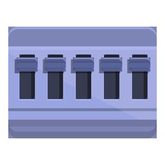 Poster - Circuit breaker switch icon. Cartoon of circuit breaker switch vector icon for web design isolated on white background