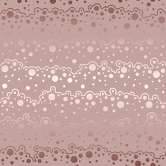 Poster - Abstract waves seamless pattern. Gradient soap bubbles. Repeating waves. Pastel color. Wavy line with bubble. Repeated background. Backdrop for design bathroom, bodycare, toiletries, prints. Vector