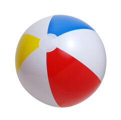 Poster - Beach ball on a white