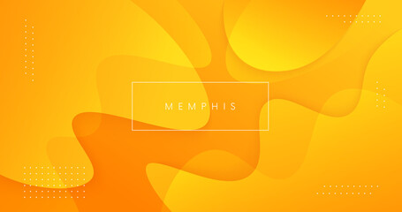Poster - Abstract 3d background with fluid shapes. Modern poster. Minimal concept. Landing page template.