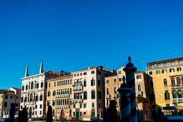  Antique building view in Venice, ITALY