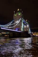 Wall Mural - tower bridge at night