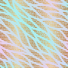 Poster - Rainbow seamless pattern. Abstract neon background. Repeating patterns. Repeated modern stylish texture. Delicate rainbow design for prints. Pastel color tile. Abstract diagonal backdrop. Vector