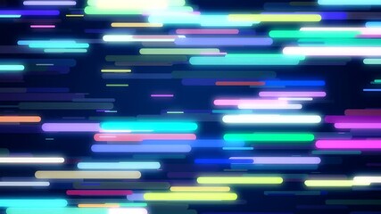 Wall Mural - Lines composed of color glowing backgrounds, abstract video background animation.  Seamless loop.