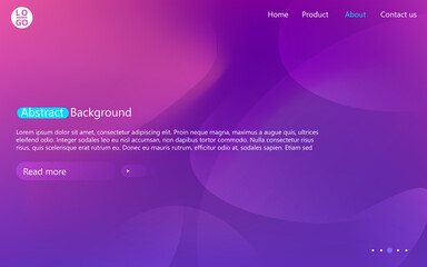 Poster - Abstract website template with gradient. Presentation modern minimal blur background.