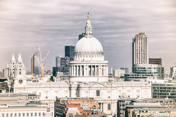 Wall Mural - LONDON, UK - 17 FEBRUARY, 2017: St Paul's Cathedral is an Anglican cathedral, the seat of the Bishop of London and the mother church of the Diocese of London