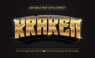 Leinwandbilder - Luxury Gold Gaming Style Text Effect, Editable Text Effect