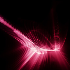 Poster - abstract red and black background. detailed generative fractal graphics.