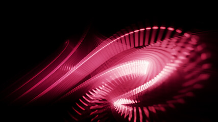 Poster - abstract red and black background. fractal graphics 3d illustration.