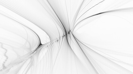 Aufkleber - Abstract digital technology background. Dynamic lines composition. Detailed generative fractal graphics.