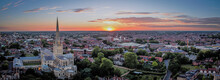 Norwich Sunset Over The City